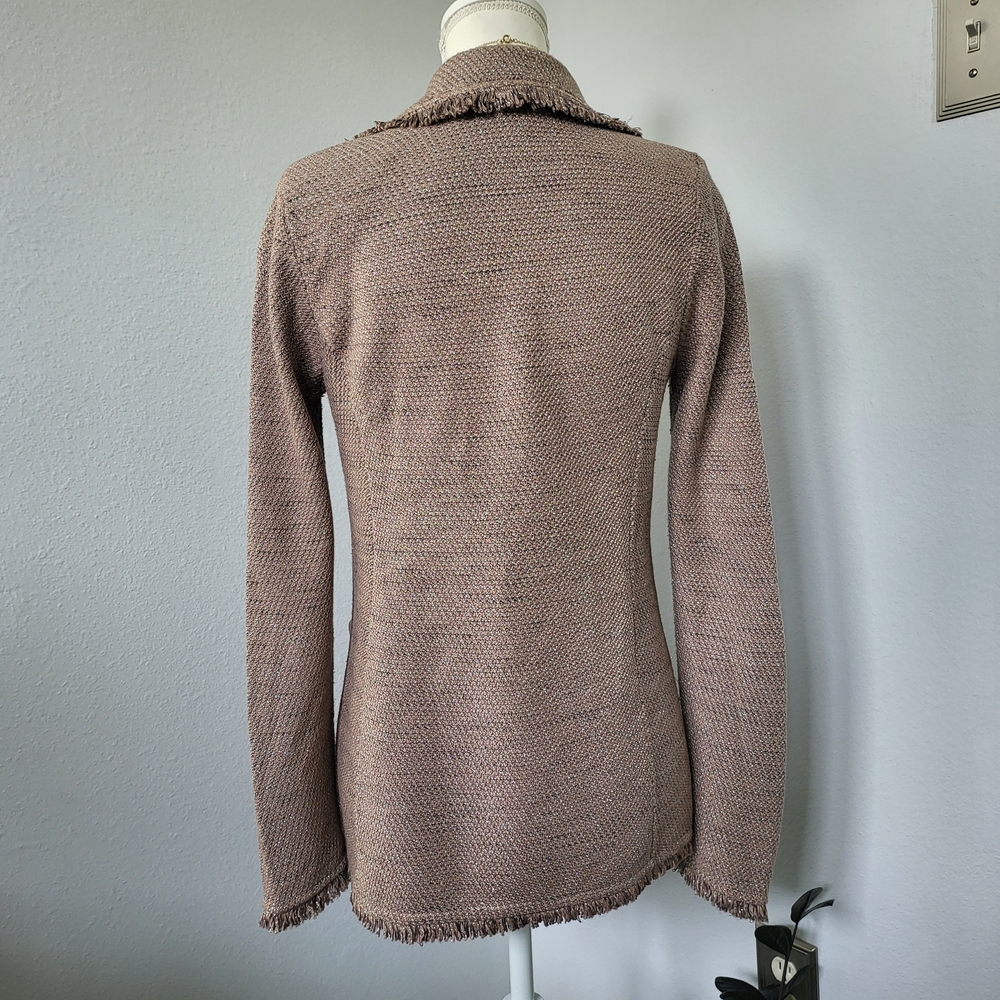 Chico's Women's Fringed Blazer Jacket - Picture 5 of 16